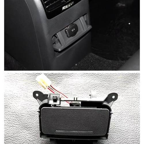 15-18款新速腾后出风口点烟器后排空调出风口电源后扶手箱出风口