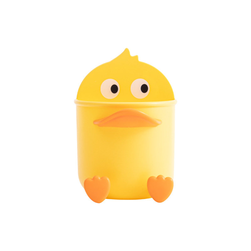 超萌可爱表情鸭收纳盒免打孔壁挂墙放梳子筒卫生间牙刷牙膏置物架,家庭/个人清洁工具,牙刷架/牙具座,淘宝优惠券,粉丝福利购,淘宝优惠卷