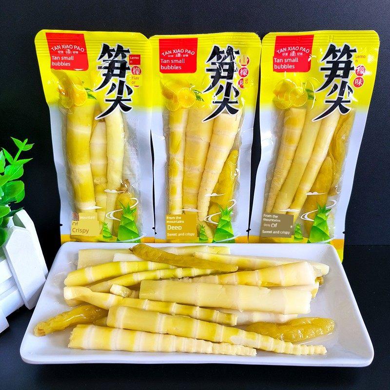谭小泡笋尖泡椒脆笋开袋即食酸辣笋子笋尖竹笋小包装休闲零食小吃