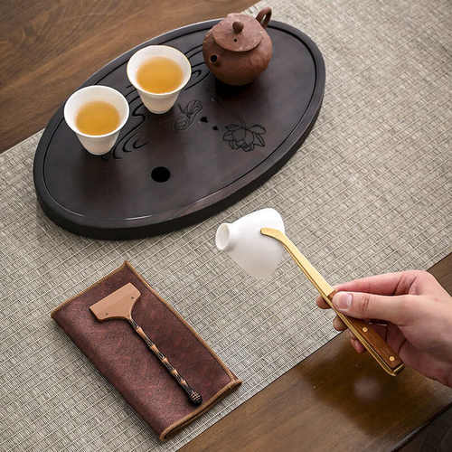 苏氏陶瓷茶具配件布料茶巾茶夹茶刮茶道配件功夫茶杯碟茶铲吸水茶