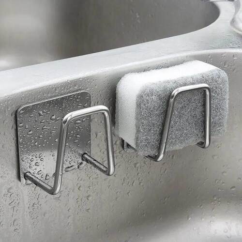 1pc Stainless Steel Sink Sponge Rack For Sponge Steel Wire B