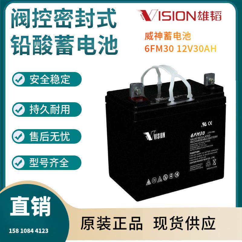 威神蓄电池6FM3012V30AH信号系统基站备用电厂备用三年非进口