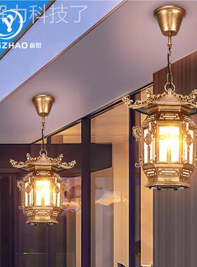 中式户吊DL6003-1灯屋檐仿古灯笼过道古宫灯凉亭廊庭典院复古室外