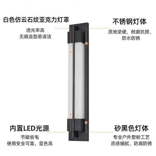 户外防水仿云石壁灯墙灯庭院别墅小区酒店LED外墙庭院别墅用