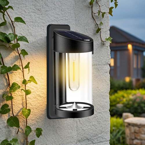 太阳能壁灯led庭院装饰灯户外防水家用景观花园墙壁布置氛围壁灯