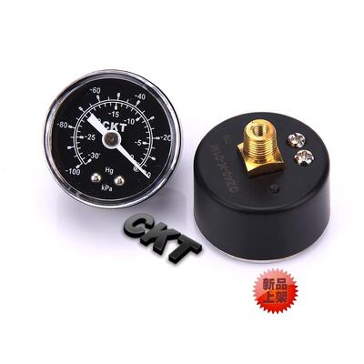 CKT真空压力表 负压表-100-0KPA -0.1-0mpa 40表面背式GZ40-K-01M