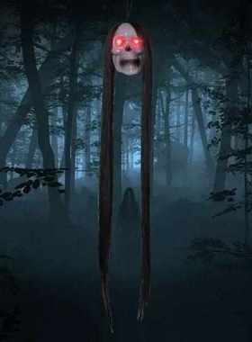 Halloween Skull Pendant Crawl Haunted House Props Wildly