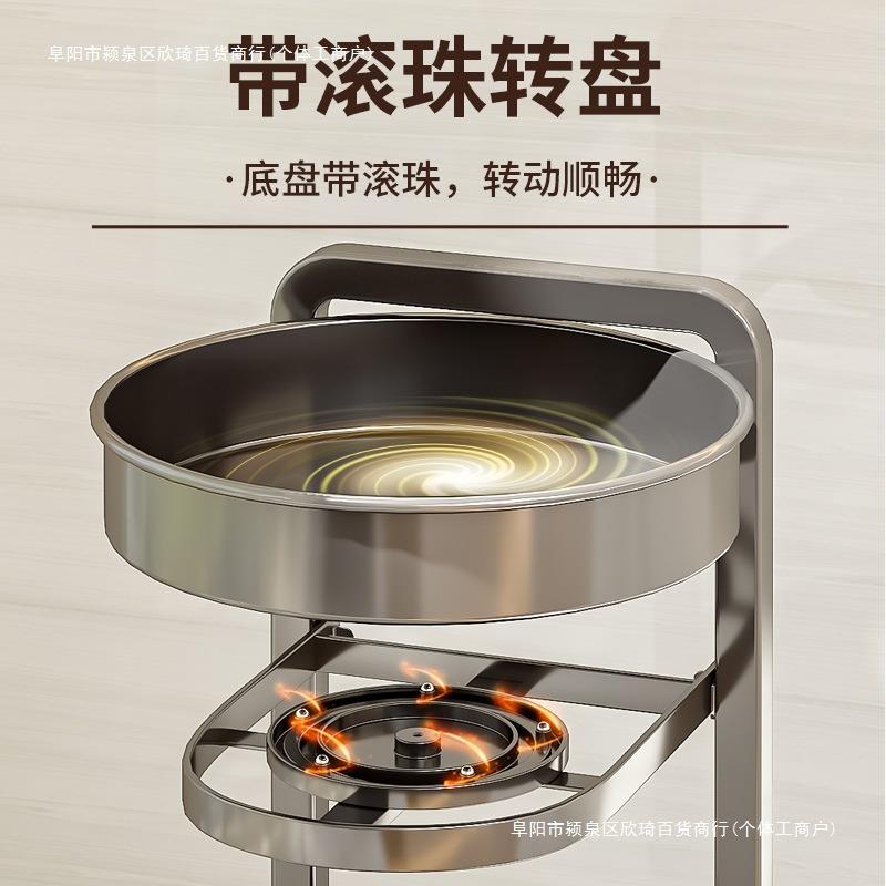厨房调料双层架子调味品收纳架品佐料转角台面旋转家用调料置包邮