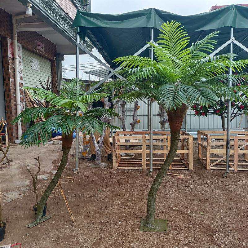 仿真椰子树 玻璃钢小椰子树 家居软装室内外造景仿真小椰子树