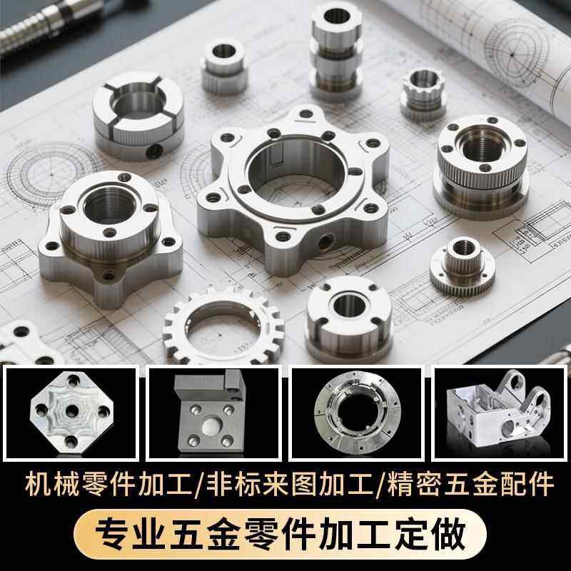 cnc机加工件铝不锈钢铜数控车床件精密线切割五金零件定做制,金属材料及制品,金属加工件/五金加工件,淘宝优惠券,粉丝福利购,淘宝优惠卷