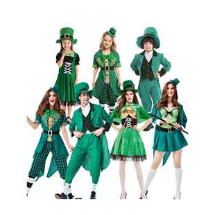 绿野仙踪奥兹国服装守城人绿精灵扮演服圣帕特里克节爱尔兰妖精服