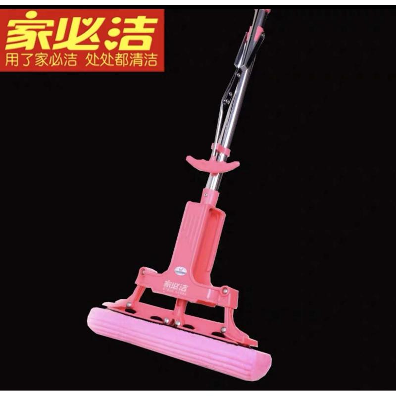 吸水对折免挤懒人拖把1032一代水洁棉家拖把海绵拖把胶洗手必魔术