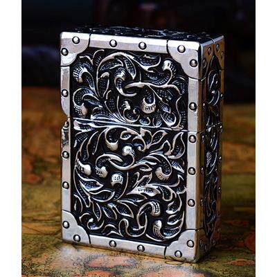 高档ZORR佐重盔甲煤油O打火机罗 富贵唐草皇室贵打族限量版浮雕火
