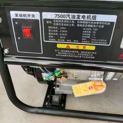 洗特牌6KW单相手动汽油发电机 16629号
