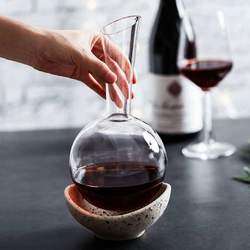 进口RONA洛娜家用欧式水晶玻璃醒酒器红酒快速醒酒分酒器葡萄酒壶