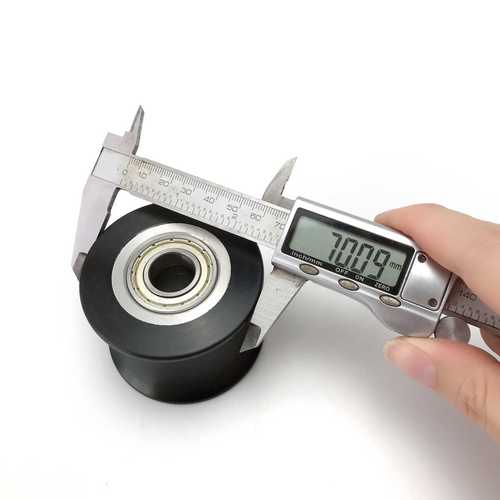 外径70椭圆机导向轮 健身车铝轨滚轮 健身器材轨道滑轮 招商