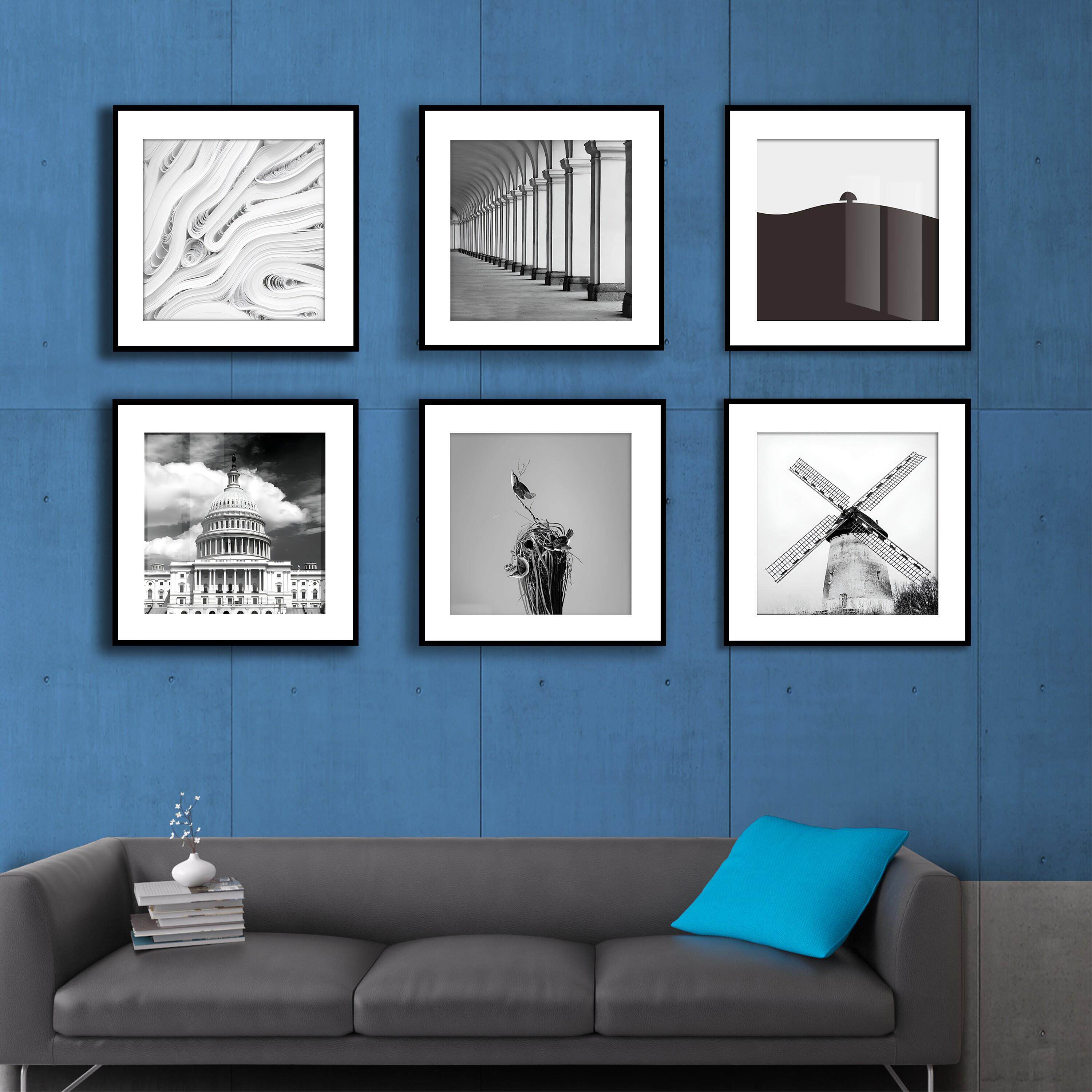 高端无酸画框定制相框卡纸海报铝合金装裱挂墙打印加相框可定制