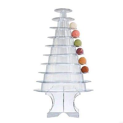 KX4B Acrylic Macaron Display Rack with Base Cupcake Stand