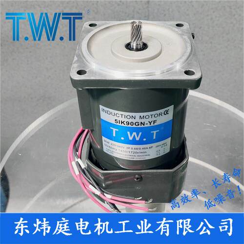TWT电机 90W三相电机5IK90GN-YF 5IK90GN-SF 台湾东炜庭电机