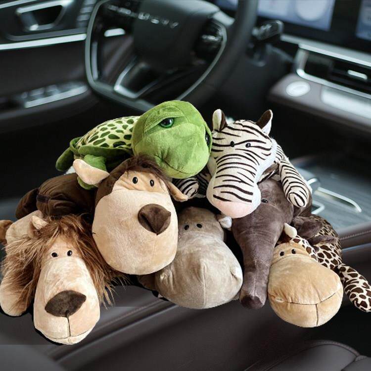 卡通汽车抱枕车载动物抱枕装饰摆饰毛毯被两用二合一多功能空调被