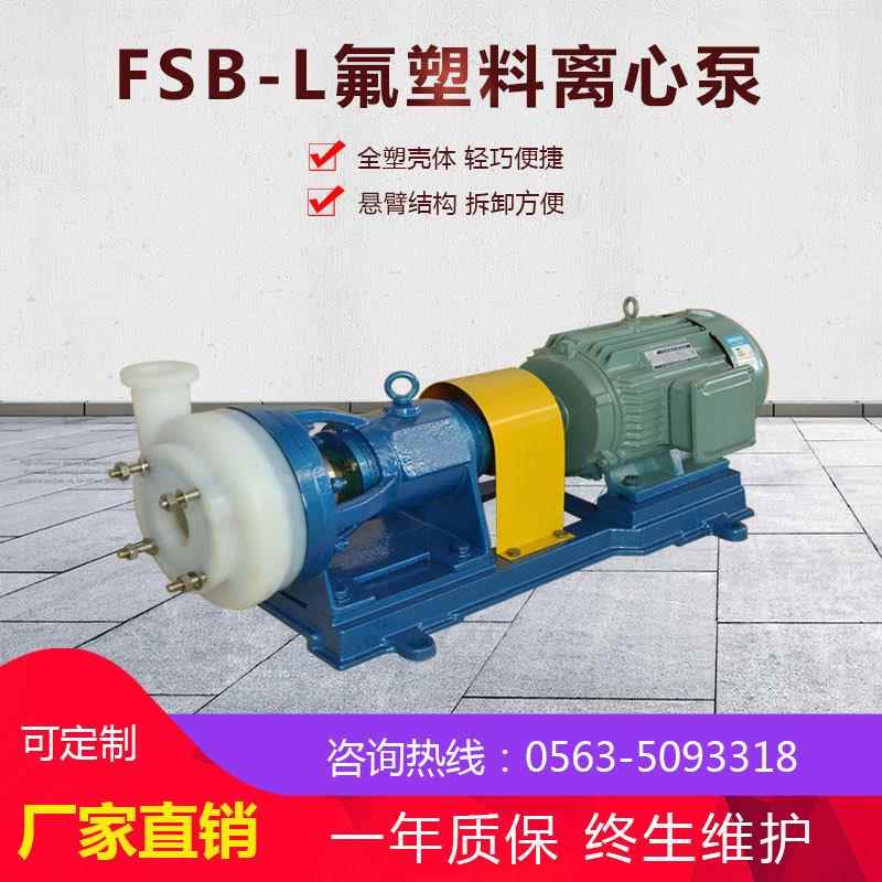 氟塑料衬里离心泵 次氯酸钠卸料泵 FSB氟合金泵 高分子材质