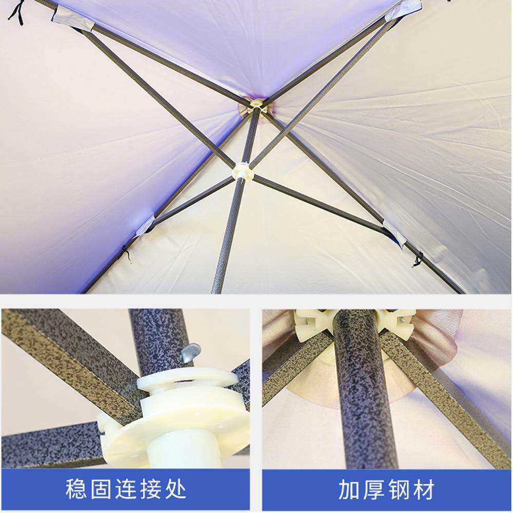超大号太阳伞遮阳伞户外大型摆摊伞商用四方长方折伞庭院伞大雨伞