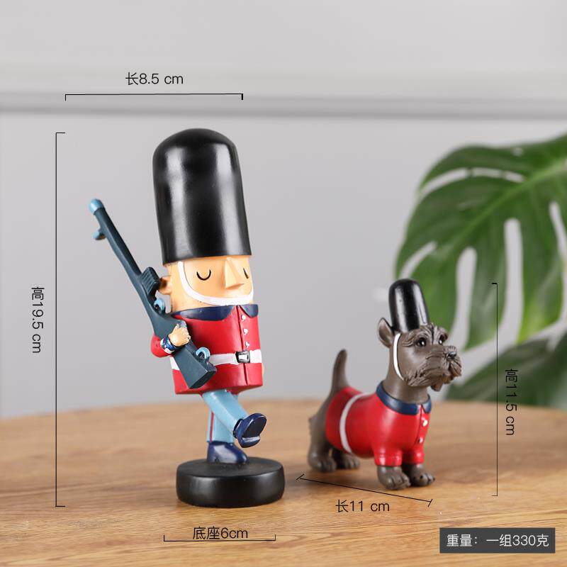 正品创意胡桃子木偶士兵饰娃娃夹欧洲覆厅古咖啡装客酒吧家居陈设