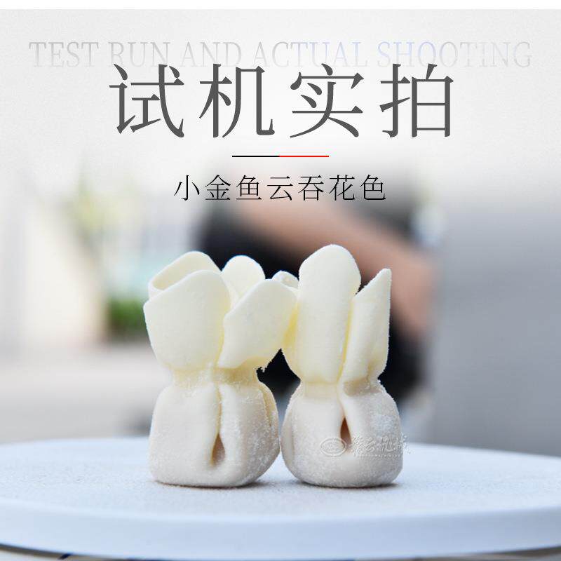 供应商用小金鱼云吞机全自动仿手工速冻包馄饨机一体式混沌机