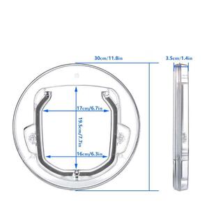 出口国外新款宠物门圆形宠物围栏猫洞狗门狗塑料门小狗门装在玻璃