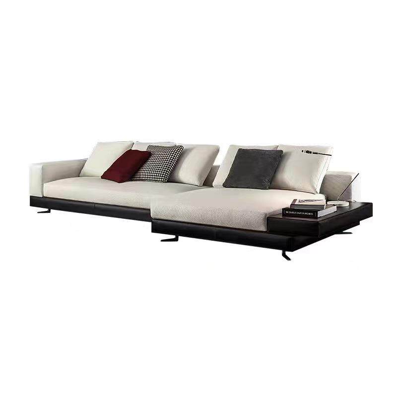 北欧意式极简科技布麻布沙发现代客厅大小户型组合转角皮配布沙发