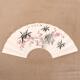 手绘书法苏工纸扇面10寸15方文玩折扇配件中国风山水竹子国画 画