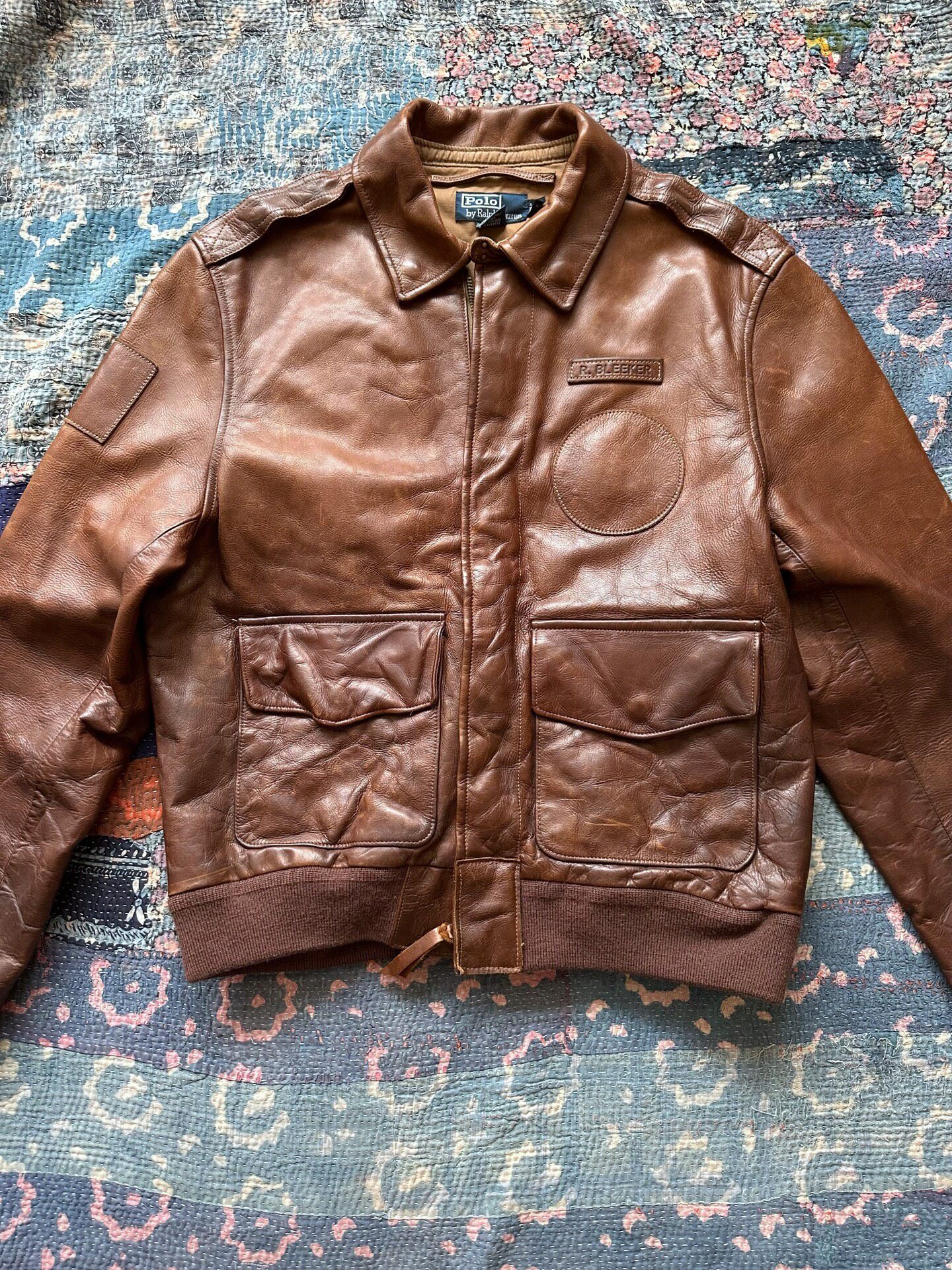 Polo Ralph Lauren Distressed Leather Jacket