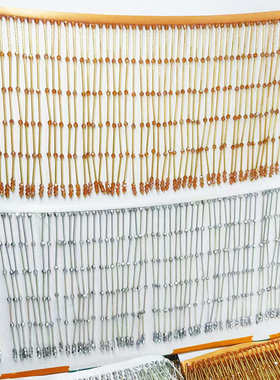 吊上长五节年珠水晶202515cm宽花边新款管流苏