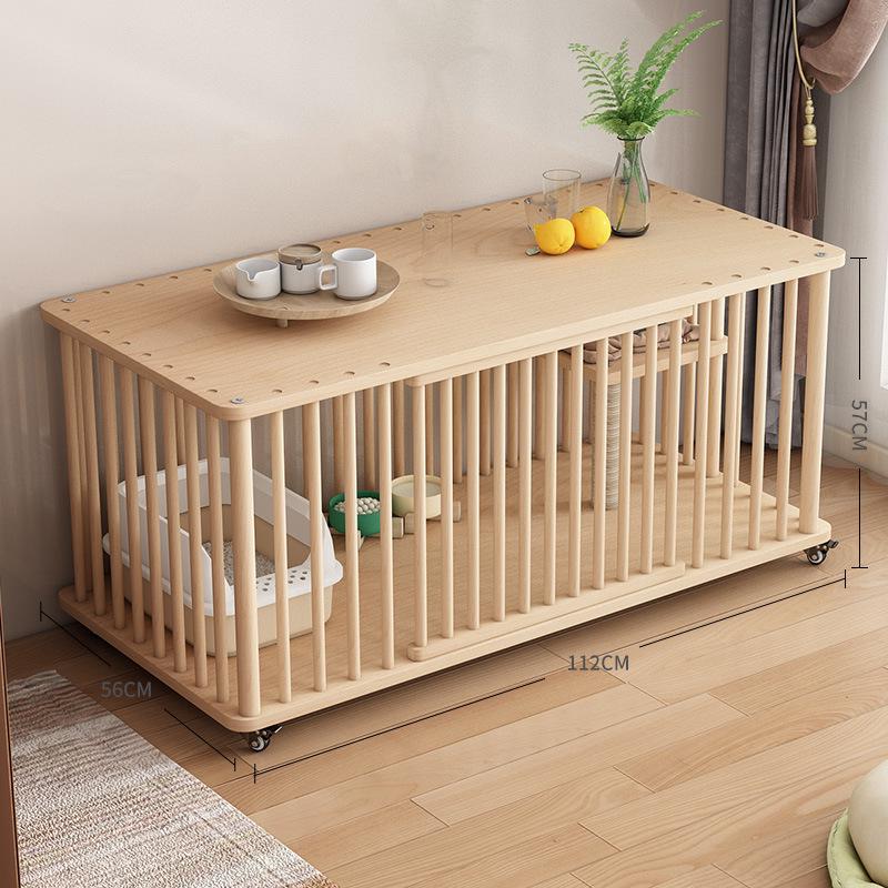 舍猫笼子别墅屋猫家用自由空间超大柜子猫室内猫猫实木房子