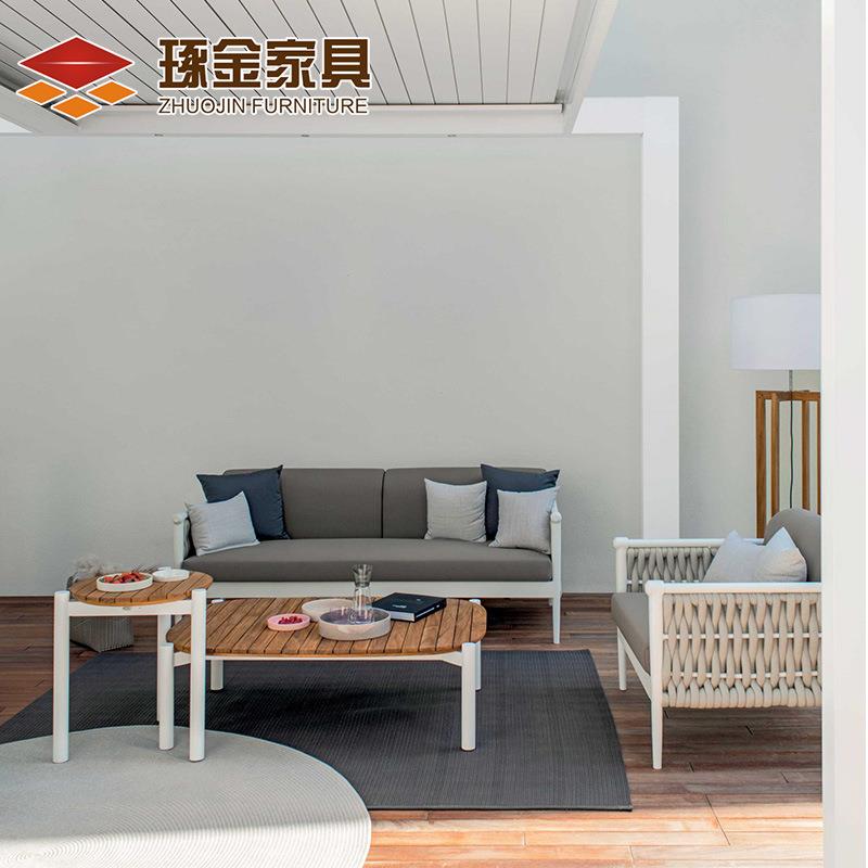 户外家具藤椅沙发室外天台休闲藤艺家具别墅庭院藤条沙发组合套装