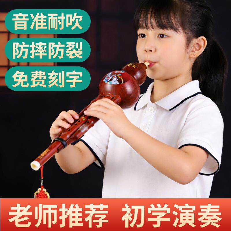 奇美葫芦丝小学生专用c调初学者入门儿童降b调专业演奏葫芦丝乐器
