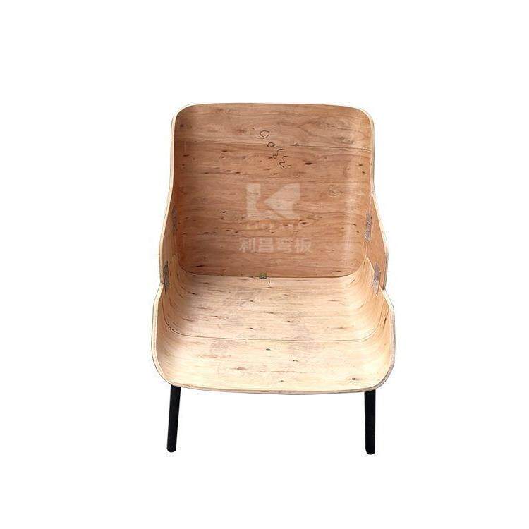 FC-3306 现代轻奢极简悠闲阳台慵懒洽谈椅样板房接待椅弯板胶合板