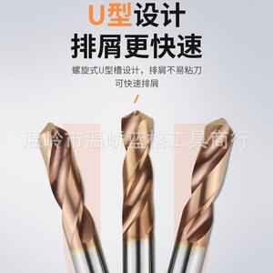 加17用0长锈硬质合长金钻头整体钨钢钻头涂层乌钢60度不钢直DAY柄