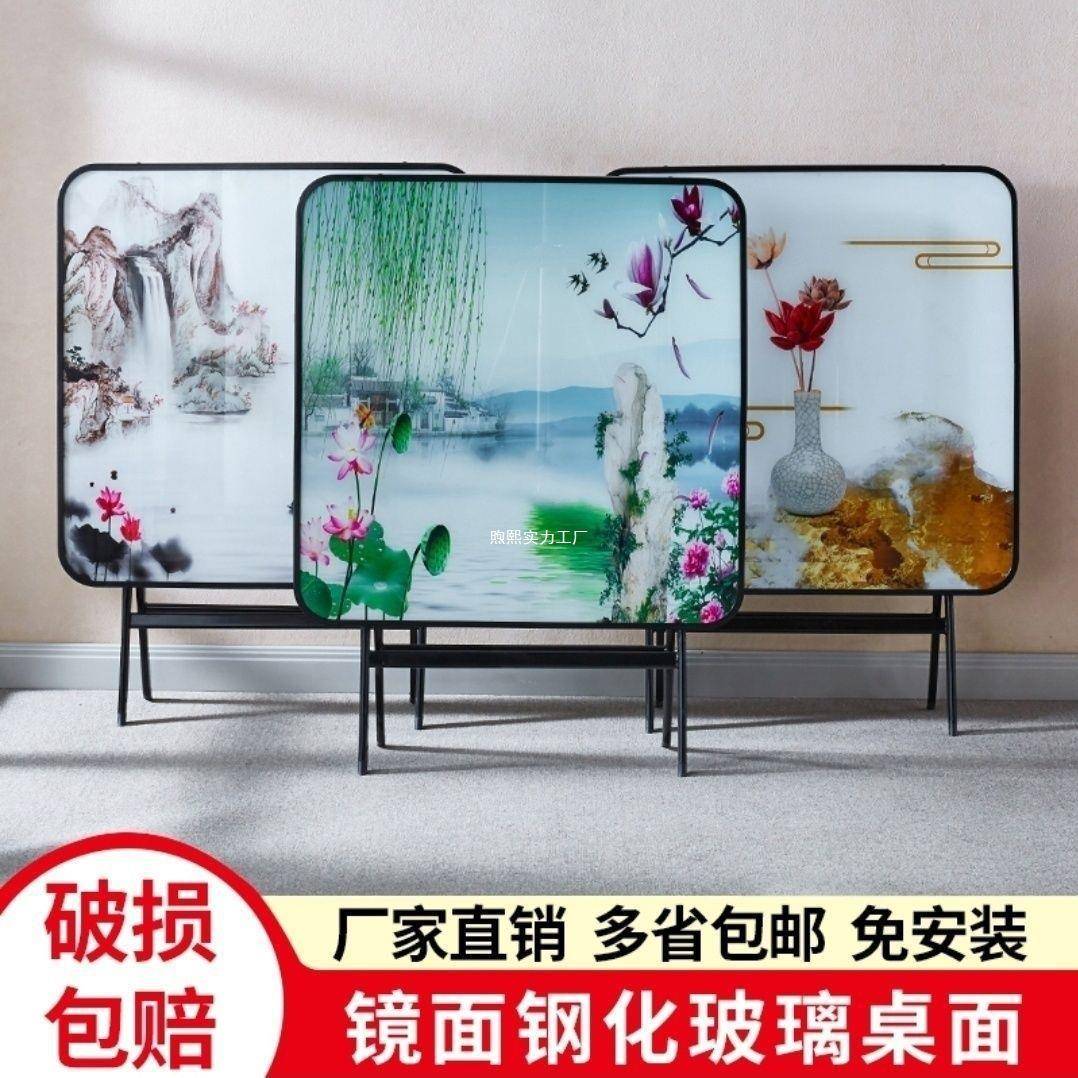小户型折叠桌折叠餐桌家用户外可移动出租屋家居饭桌多功能折叠桌