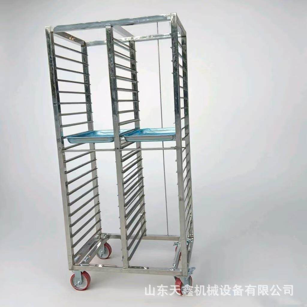 供应食品厂冷冻库用榴莲架子不锈钢周转车食品架子车晾晒海参