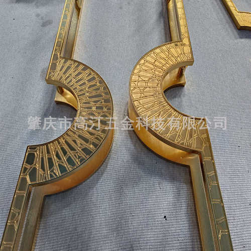 豪华不锈钢拉手玻璃大门拉手定制中式别墅展览馆推拉入户大门把手