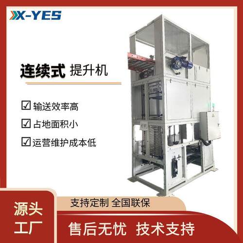 箱体连续式提升机循环升降机卷帘托盘升降机自动化设备Z型提升机