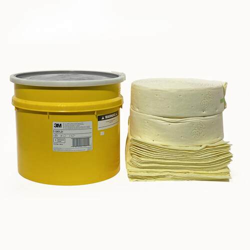 3m C-SKFL31 工业化学品液体泄露应急处理桶吸液垫吸液棉吸液毡