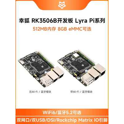 幸狐 Lyra Pi RK3506B Linux开发板 Core3506 支持wifi/4G模块