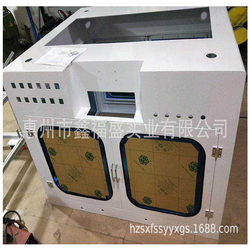厂家加工烤漆做工优良自动化烤漆机架铝合金机架防护罩防护网