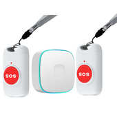 闪光无线看护充电门铃老人养老震动超长病人铃紧急器呼叫防水距离