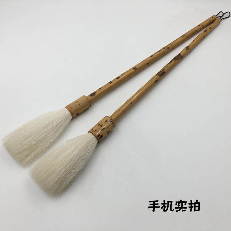 加长斗笔纯羊毫大楷长锋毛笔羊毫湖笔软毫羊毛手抓笔国画