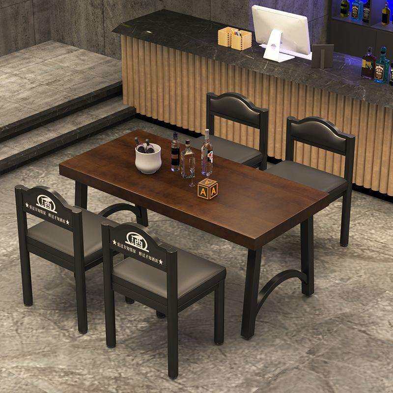 多人组合咖啡厅商用奶茶店餐厅桌椅酒吧卡座沙发工业风多用桌餐椅