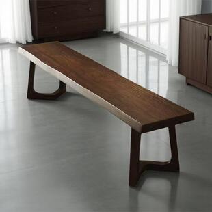 北欧中式实木长条凳子网红简约现代长椅长板凳子办公饭厅长凳餐椅