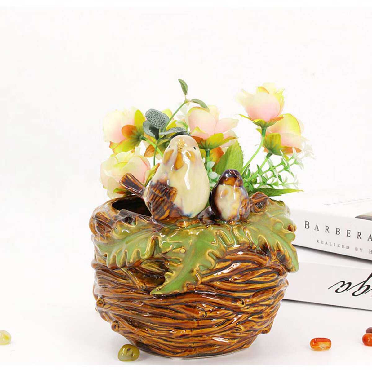 北欧家居陶瓷动物创意简约桌面橱窗工艺品收纳多肉绿萝水培花缸,特色手工艺,其他特色工艺品,淘宝优惠券,粉丝福利购,淘宝优惠卷